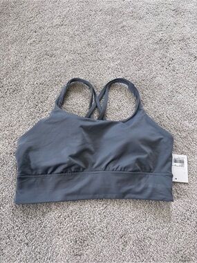 NWT lululemon athletica Steel energy longline bra